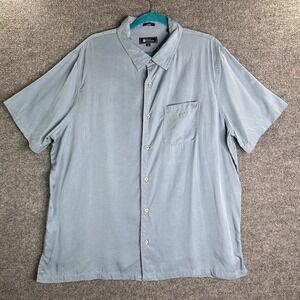 Reyn Spooner Classic Button Up Shirt Men‎ Size Xl Blue Dress Shirt